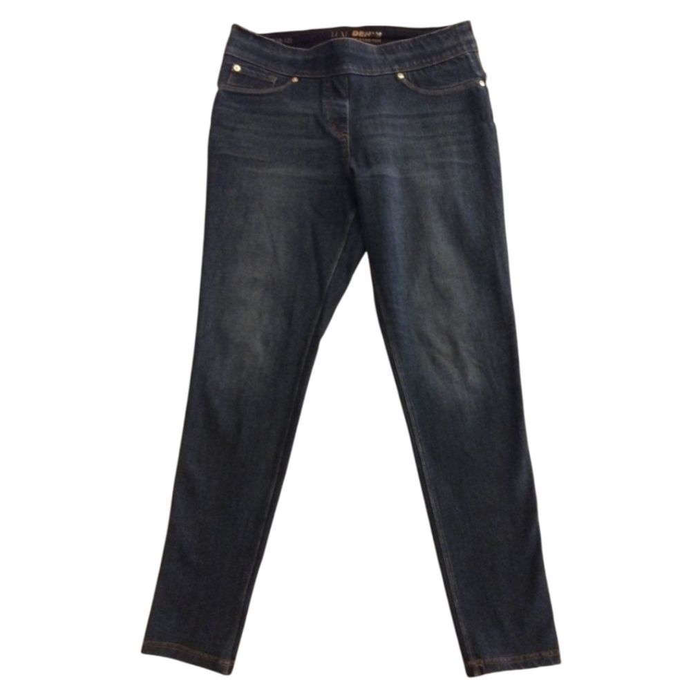 Peter Nygard LUXE Denim Jegging 360 Degrees 4-Way Stretch Slip-on Jeans M